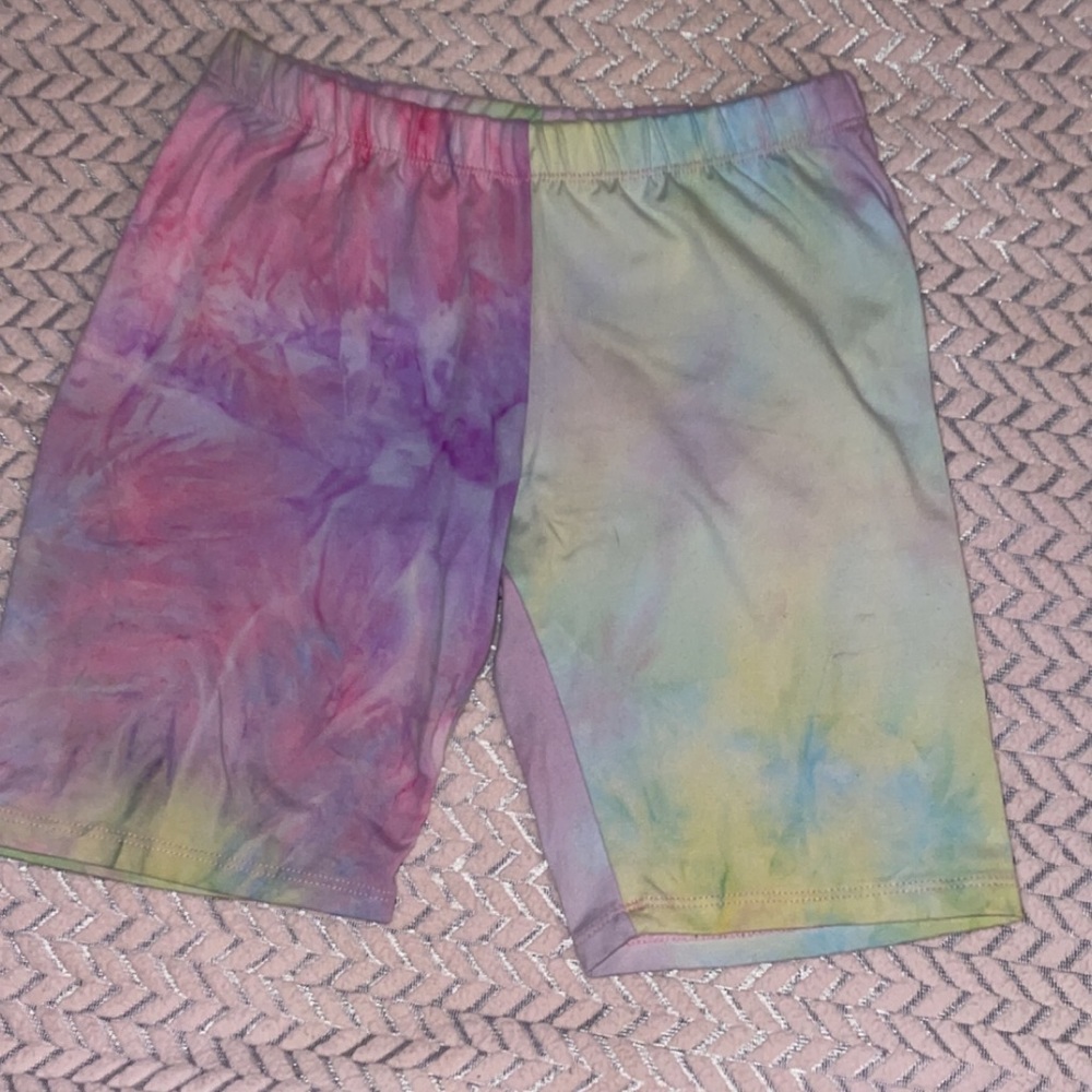 Tie dyed shorts